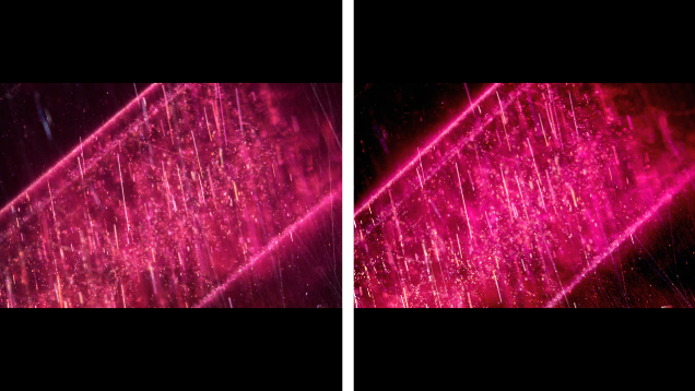 This Mozambique ruby contains needles and bands of particles before heating (left). The inclusions did not show any signs of alteration after heating at 900°C for 5 hours in air (right). However, the development of the 3309 cm–1 series in the FTIR spectrum was detected in this stone after heating, providing evidence of low-temperature heat treatment. Photomicrographs by Suwasan Wongchacree; field of view 1.75 mm. This Mozambique ruby contains needles and bands of particles before heating (left). The inclusions did not show any signs of alteration after heating at 900°C for 5 hours in air (right). However, the development of the 3309 cm–1 series in the FTIR spectrum was detected in this stone after heating, providing evidence of low-temperature heat treatment. Photomicrographs by Suwasan Wongchacree; field of view 1.75 mm.