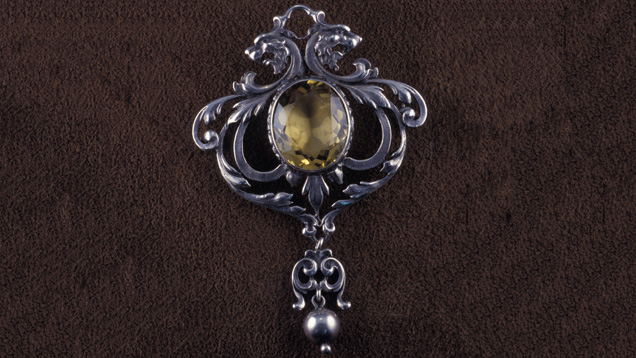 This ornate Victorian citrine brooch is thought to be from the 1860s. - Robert Weldon, courtesy Linda Zorozek This ornate Victorian citrine brooch is thought to be from the 1860s. - Robert Weldon, courtesy Linda Zorozek