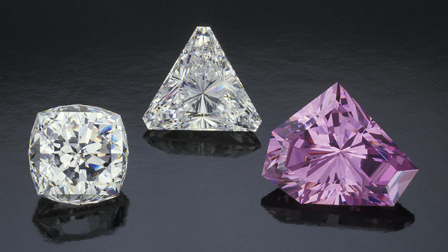 Colorless and pinkish purple CZ Colorless and pinkish purple CZ