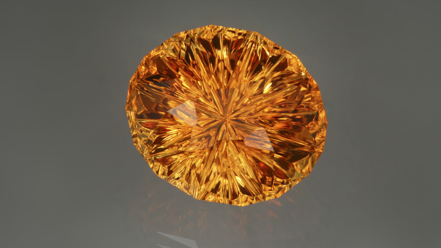 146169.jpg. Citrine is one of the most popular yellow gems on the market. This designer cut shows off the warm glow of citrine’s sunny color. – Lydia Dyer, gem courtesy John Dyer & Co.