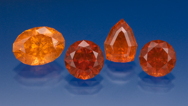 57396.jpg. These vibrant spessartine garnets are from the US state of Virginia, another important historical source for collectors. - Gift of John Bradshaw. Spessartine Garnets From the US State of Virginia