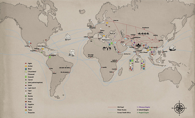 Map of World Trade Routes Map of World Trade Routes