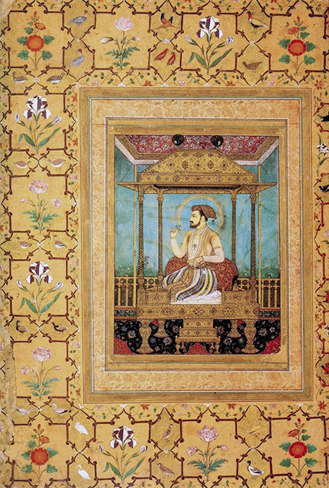 Painting of Shah Jahan on the Peacock Throne Painting of Shah Jahan on the Peacock Throne