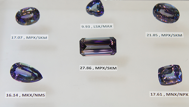 Unheated tanzanite