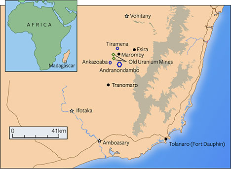 Map of new rush area Map of new rush area