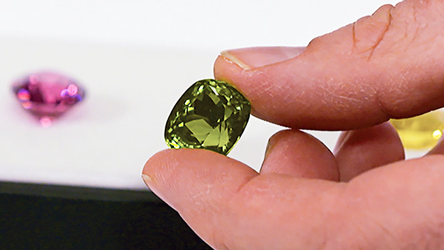 Burmese peridot with inclusions Burmese peridot with inclusions