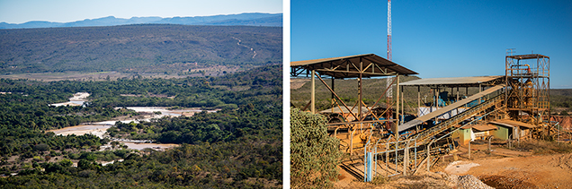 Large alluvial diamond mining operation in Brazil Large alluvial diamond mining operation in Brazil