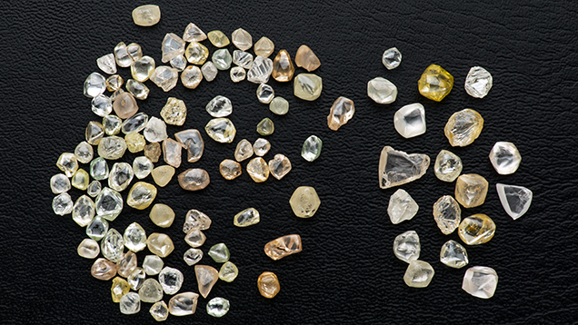 Alluvial diamonds from Minas Gerais, Brazil Alluvial diamonds from Minas Gerais, Brazil