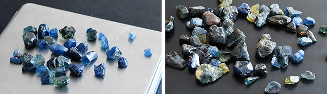Sapphires from northern Ethiopia Sapphires from northern Ethiopia