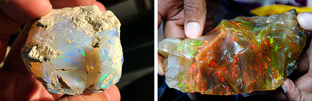 Large rough Ethiopian opal Large rough Ethiopian opal