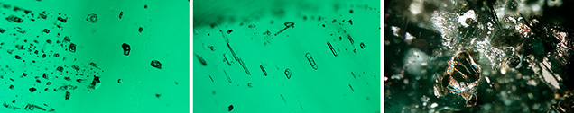 Inclusions in Ethiopian emerald Inclusions in Ethiopian emerald
