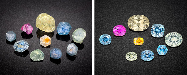 a group of colorful rocks a group of colorful rocks