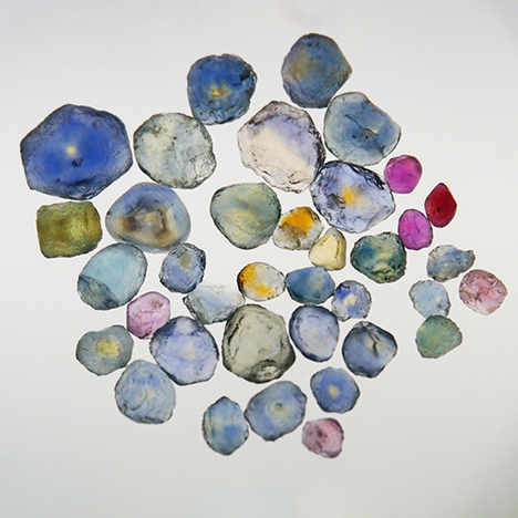 Rock Creek sapphire rough Rock Creek sapphire rough