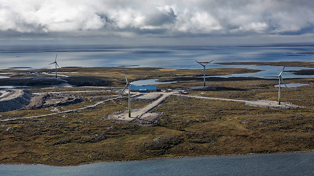 Wind farm at Diavik Wind farm at Diavik