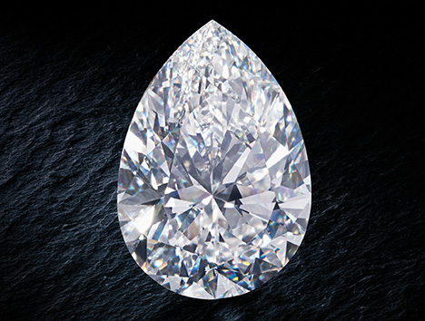 The 228.31 ct Rock diamond. The 228.31 ct Rock diamond.