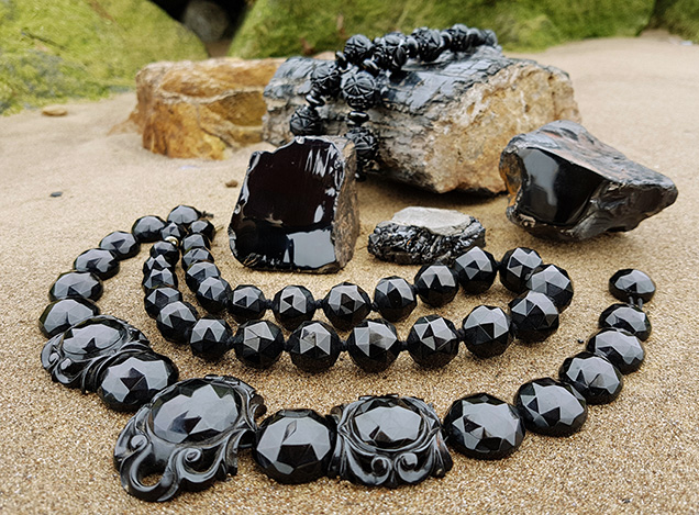 Victorian Whitby jet Victorian Whitby jet