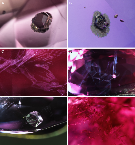 Inclusions in Brazilian alexandrite Inclusions in Brazilian alexandrite