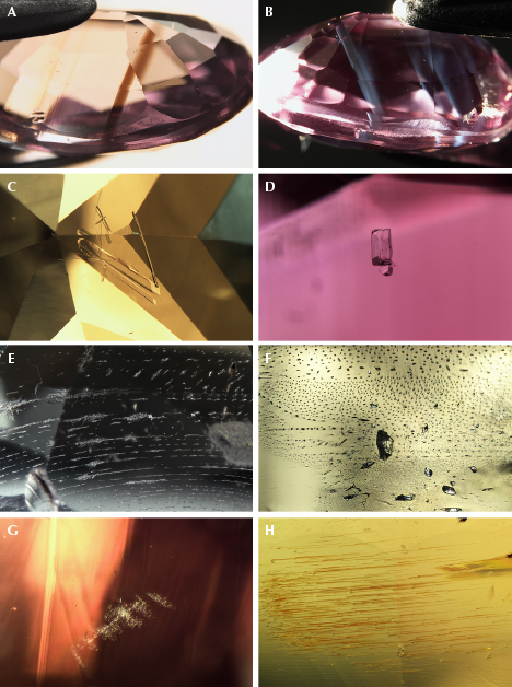 Inclusions in Sri Lankan alexandrite Inclusions in Sri Lankan alexandrite