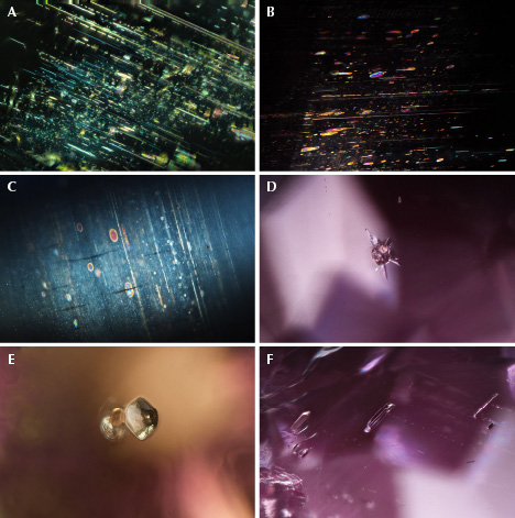 Inclusions in Indian alexandrite Inclusions in Indian alexandrite