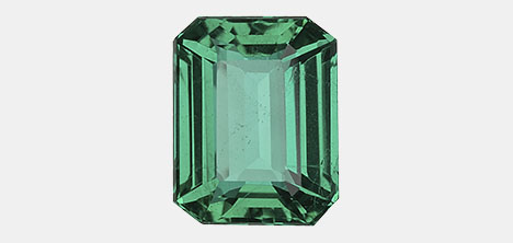 Transparent octagonal step cut weighing 5.00 ct. Transparent octagonal step cut weighing 5.00 ct.