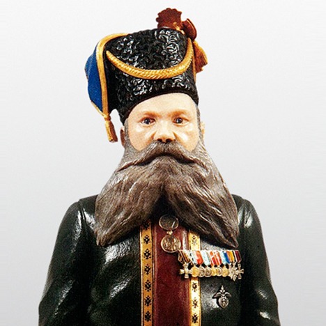 Kudinov（库迪诺夫）的法贝热玉石人像