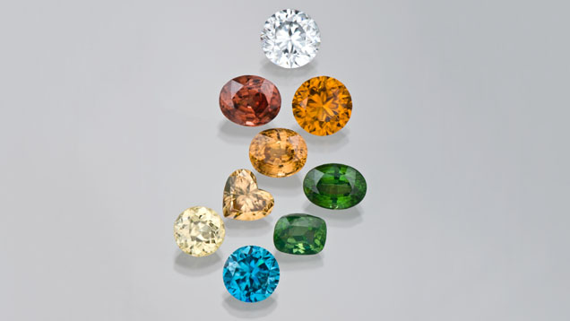 Wide Variety of Zircon Colors Wide Variety of Zircon Colors