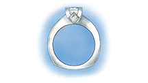 Learn how to evaluate the quality of a platinum cobalt ring with diamonds in the shank that was sized down using a laser welder with these helpful illustrations and instructional video. Learn how to evaluate the quality of a platinum cobalt ring with diamonds in the shank that was sized down using a laser welder with these helpful illustrations and instructional video.
